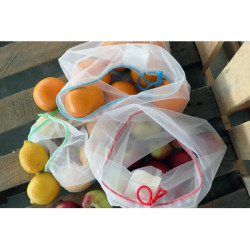 Zestaw woreczków na owoce i warzywa RPET 3 szt | Steven