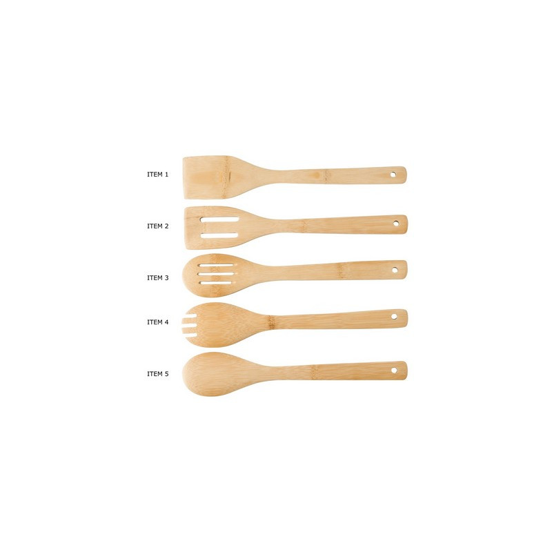 Zestaw bambusowych akcesoriów kuchennych 5 el