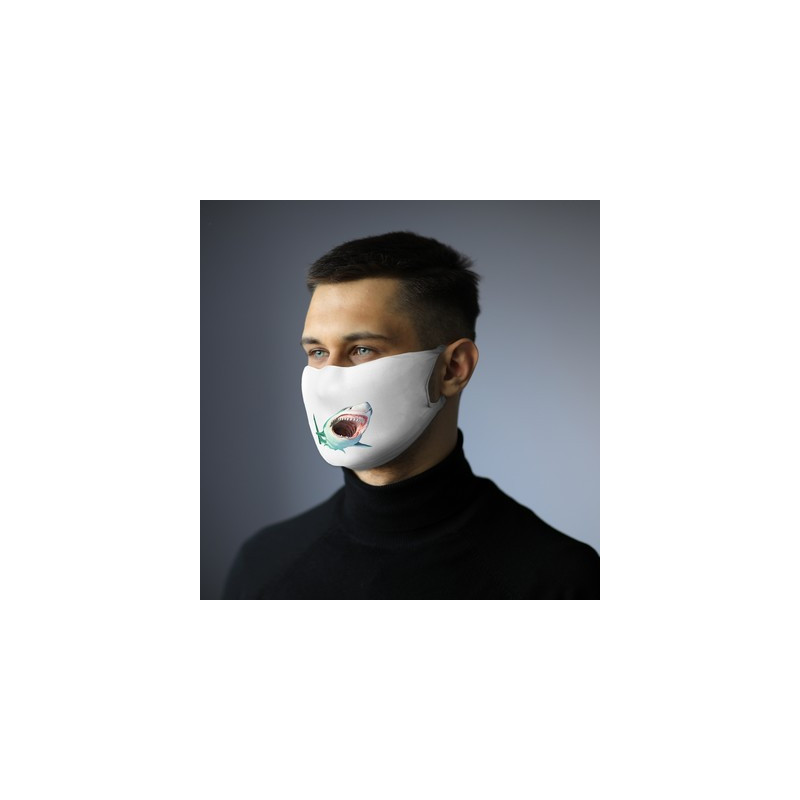 Maseczka wielokrotnego użytku z miejscem na filtr i jonami srebra