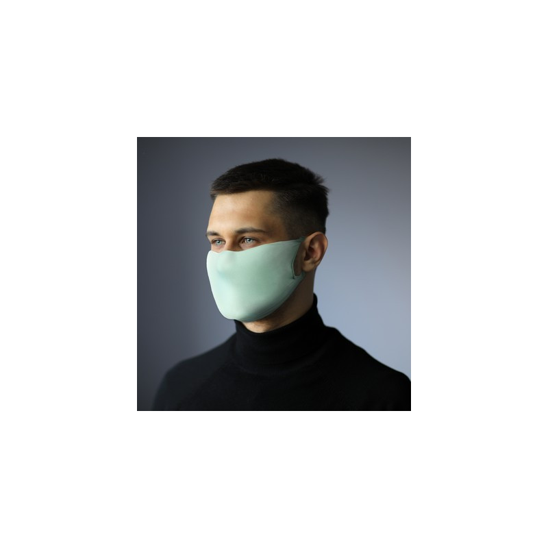 Maseczka wielokrotnego użytku z miejscem na filtr i jonami srebra