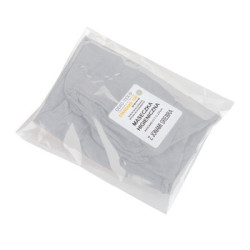 Maseczka wielokrotnego użytku z miejscem na filtr i jonami srebra