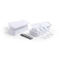 Antybakteryjne pudełka śniadaniowe 2 szt 2x700 ml sztućce