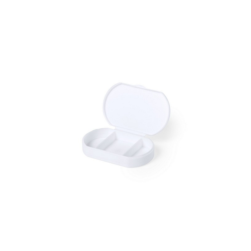 Antybakteryjny pojemnik na tabletki z 3 przegrodami