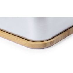 Pudełko śniadaniowe 600 ml bambusowe wieczko sztućce