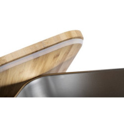 Pudełko śniadaniowe 600 ml bambusowe wieczko sztućce