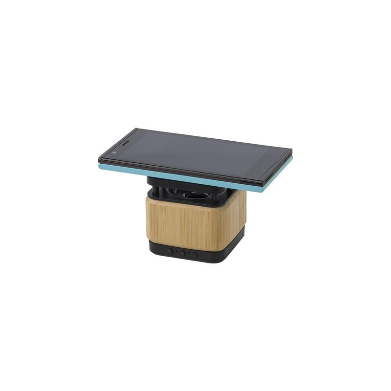 Bambusowy głośnik bezprzewodowy 3W ładowarka bezprzewodowa 3W