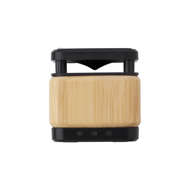 Bambusowy głośnik bezprzewodowy 3W ładowarka bezprzewodowa 3W