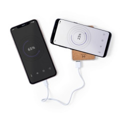 Bezprzewodowy power bank 5000 mAh ze słomy pszenicznej ładowarka bezprzewodowa 5W