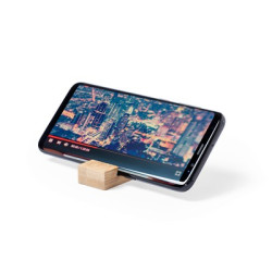 Bambusowy brelok do kluczy stojak na telefon