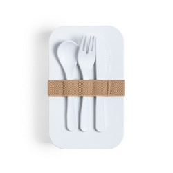 Pudełko śniadaniowe 1 L z PLA sztućce