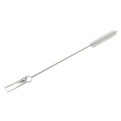 Zestaw szklanych słomek wielokrotnego użytku B'RIGHT 4 szt czyścik z blaszką pod znakowanie w komplecie | Lea