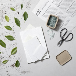 Zestaw do notatek karteczki samoprzylepne papier z nasionami