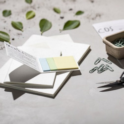 Zestaw do notatek karteczki samoprzylepne papier z nasionami