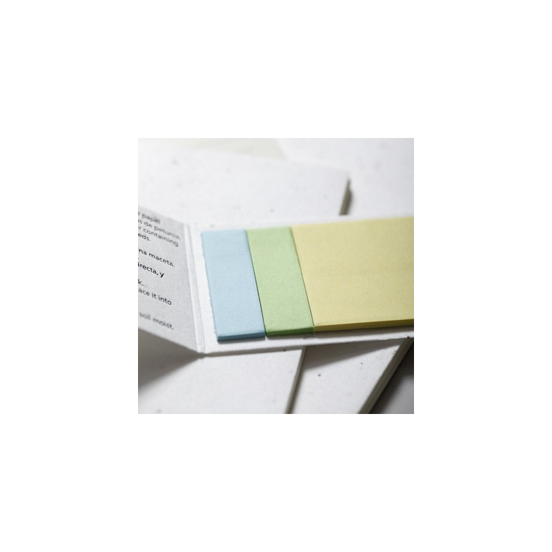 Zestaw do notatek karteczki samoprzylepne papier z nasionami