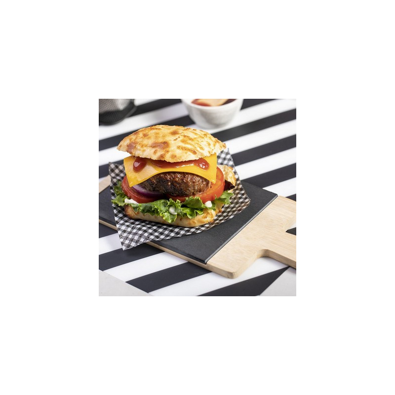 Deska do krojenia wykonana z łupka i bambusa