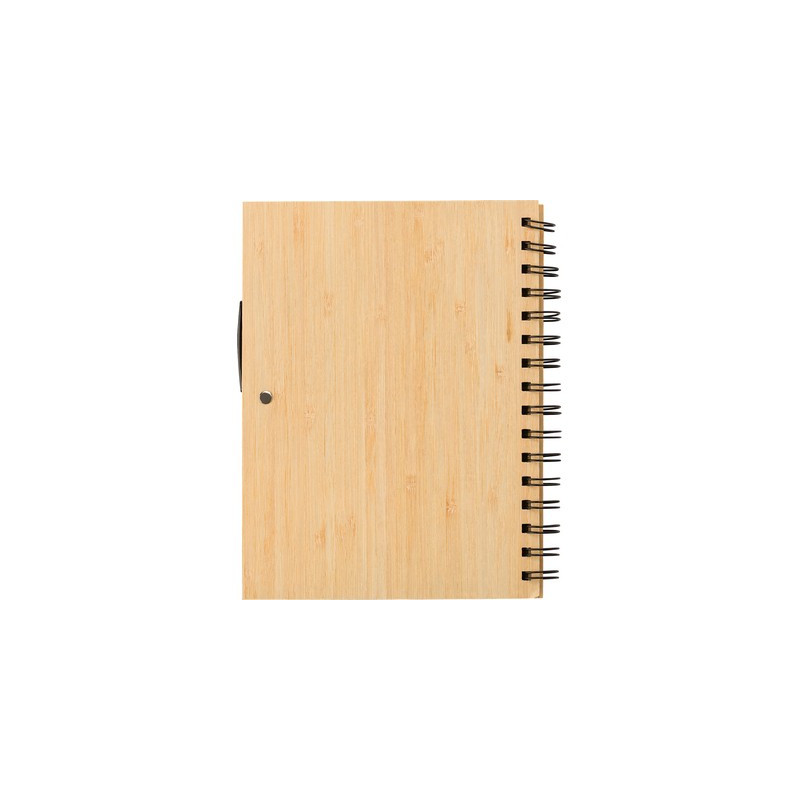 Bambusowy notatnik A5 z długopisem