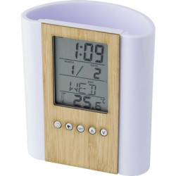 Pojemnik na przybory do pisania zegar wielofunkcyjny