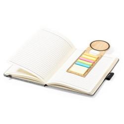 Bambusowy zestaw do notatek karteczki samoprzylepne zakładka do książki linijka notatnik