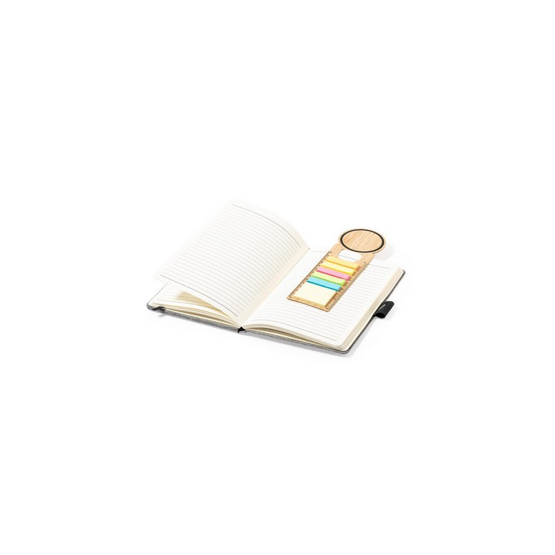 Bambusowy zestaw do notatek karteczki samoprzylepne zakładka do książki linijka notatnik