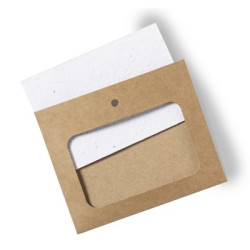 Identyfikator z nasionami dzikich kwiatów