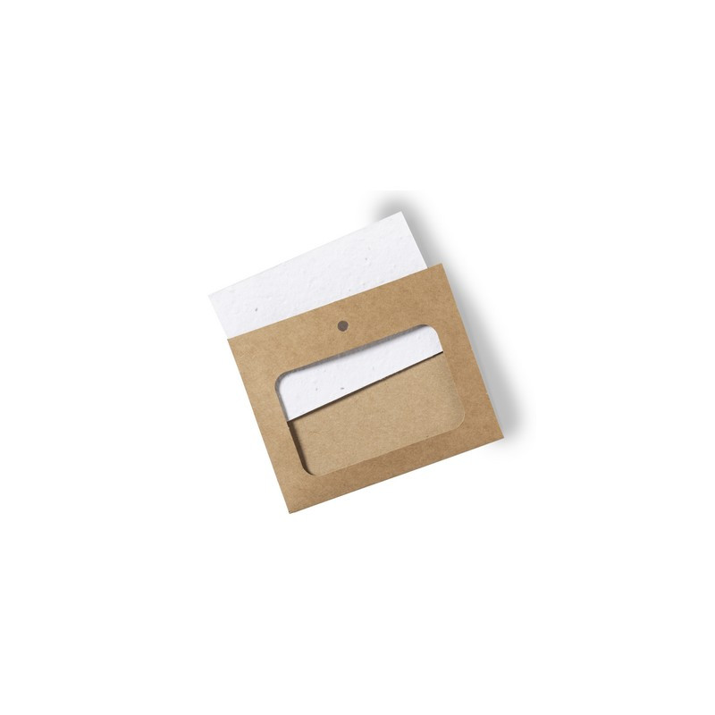 Identyfikator z nasionami dzikich kwiatów