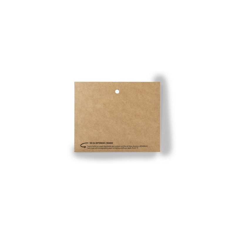 Identyfikator z nasionami dzikich kwiatów