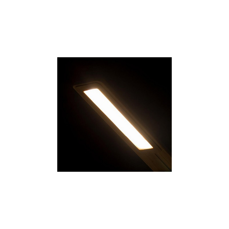 Bambusowa lampka na biurko ładowarka bezprzewodowa 10W