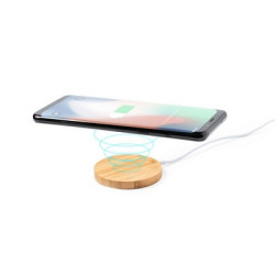 Magnetyczna bambusowa ładowarka bezprzewodowa 10W stojak na telefon