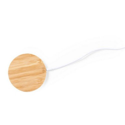 Magnetyczna bambusowa ładowarka bezprzewodowa 10W stojak na telefon