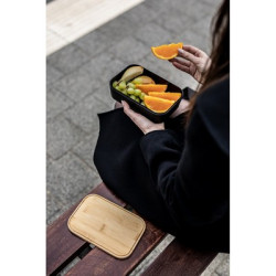 Pudełko śniadaniowe 850 ml bambusowe wieczko | Weston