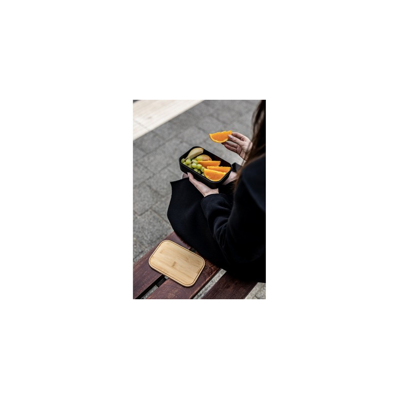 Pudełko śniadaniowe 850 ml bambusowe wieczko | Weston