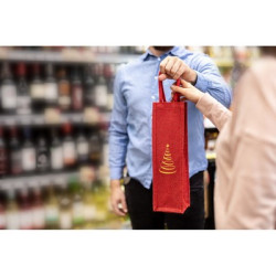 Jutowa torba na butelkę | Paige