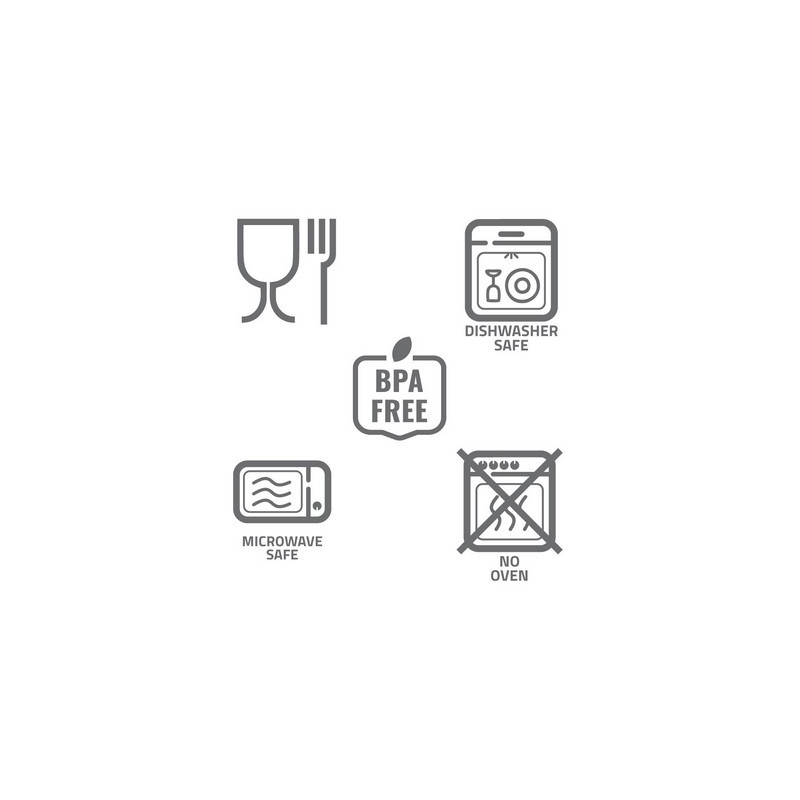 Pudełka śniadaniowe 2 w 1 2x700 ml sztućce | Cash