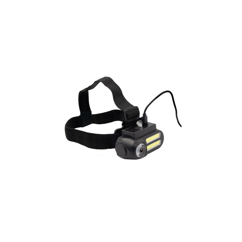 Latarka na głowę ze światłem LED i COB | Chad