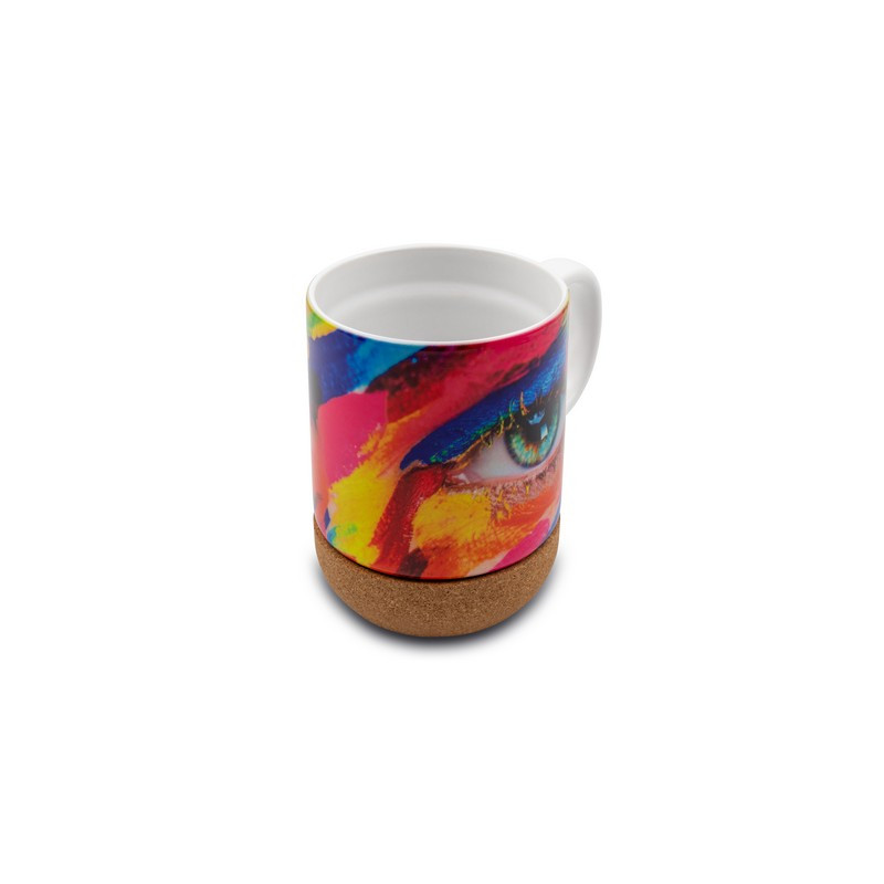 Kubek ceramiczny 370 ml z korkowym elementem | Kate