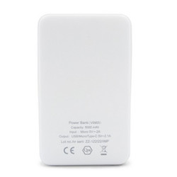 Power bank 5000 mAh ze zintegrowanymi kablami adapter w komplecie | Presley