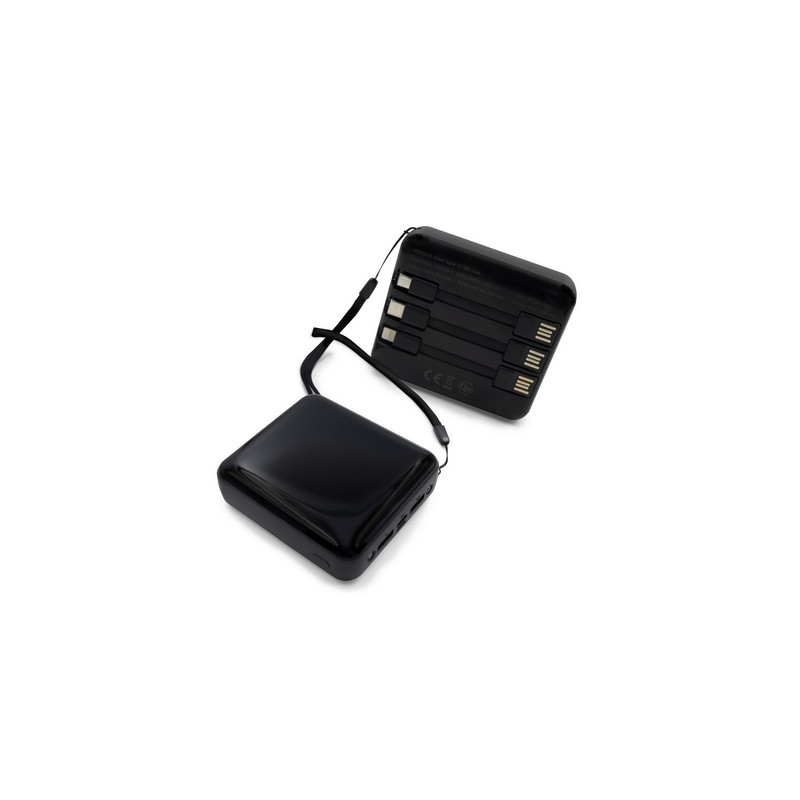 Power bank 10000 mAh 3 kable do ładowania w komplecie | Tim