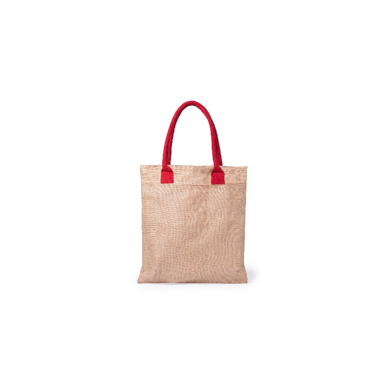 Torba z juty na zakupy bawełniane uchwyty