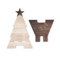 Drewniany stojak na telefon "choinka" składany