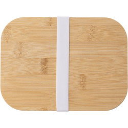 Szklane pudełko śniadaniowe 900 ml bambusowe wieczko