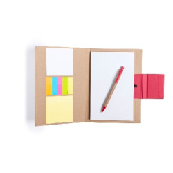 Zestaw do notatek notatnik ok A5 karteczki samoprzylepne długopis