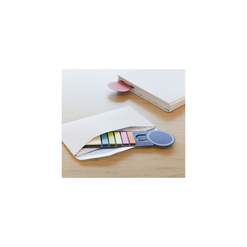 Zestaw do notatek karteczki samoprzylepne zakładka do książki linijka notatnik