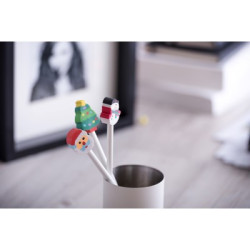 Ołówek z gumką świąteczny wzór