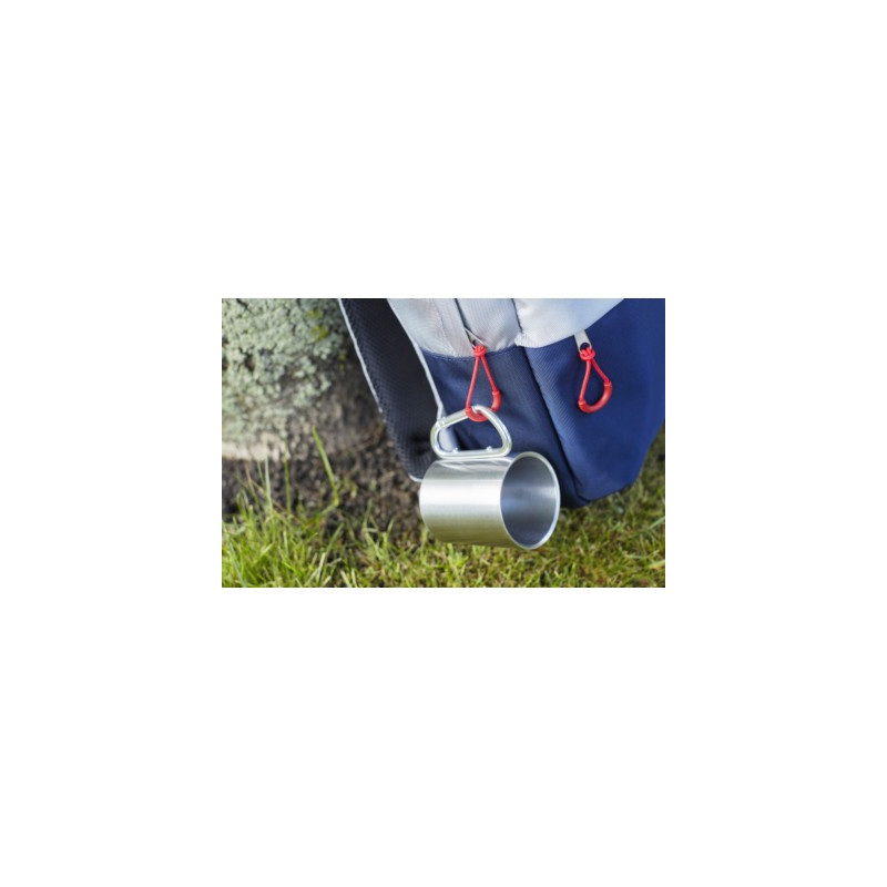 Metalowy kubek 185 ml z karabińczykiem