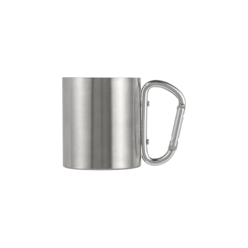Metalowy kubek 185 ml z karabińczykiem