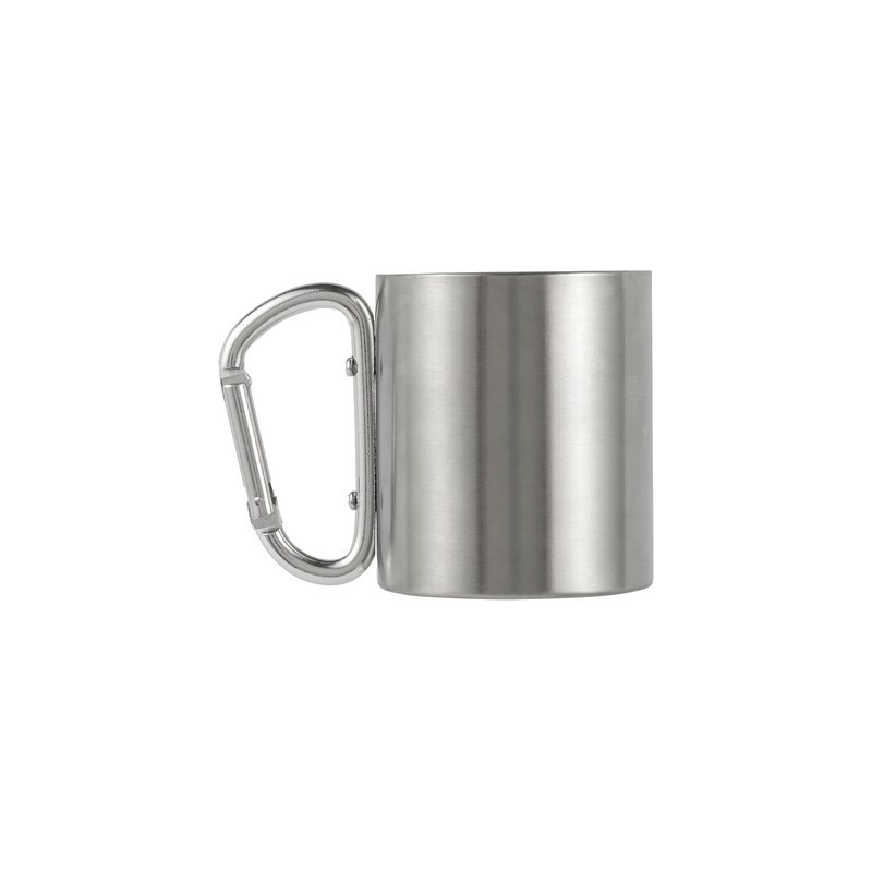 Metalowy kubek 185 ml z karabińczykiem