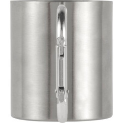 Metalowy kubek 185 ml z karabińczykiem