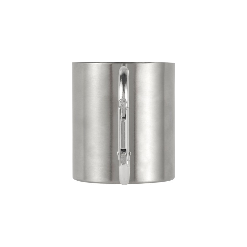 Metalowy kubek 185 ml z karabińczykiem