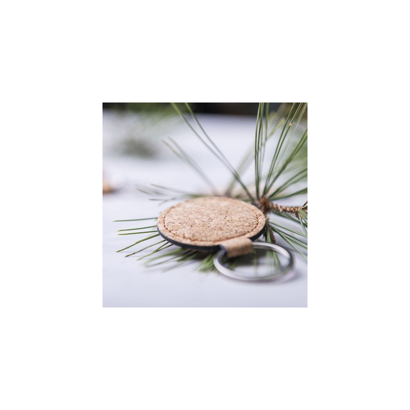 Korkowy brelok do kluczy