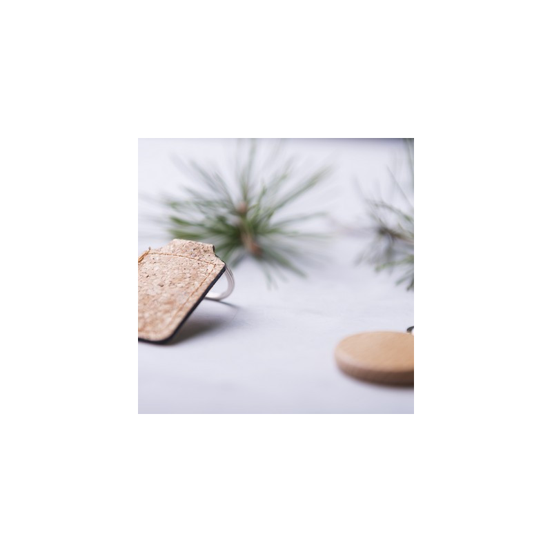 Korkowy brelok do kluczy